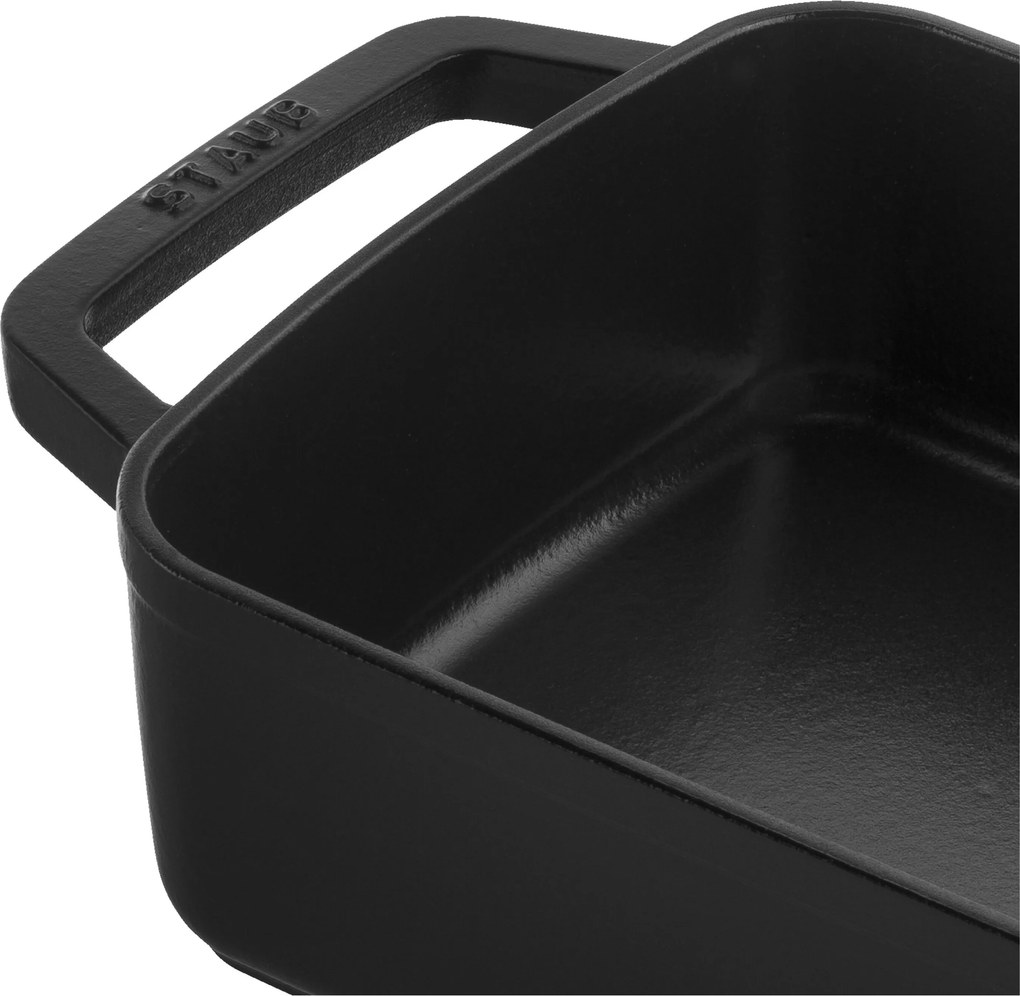 Staub Specialities Ovenschaal 30 cm, Rechthoekig, Zwart - Specialities - Staub