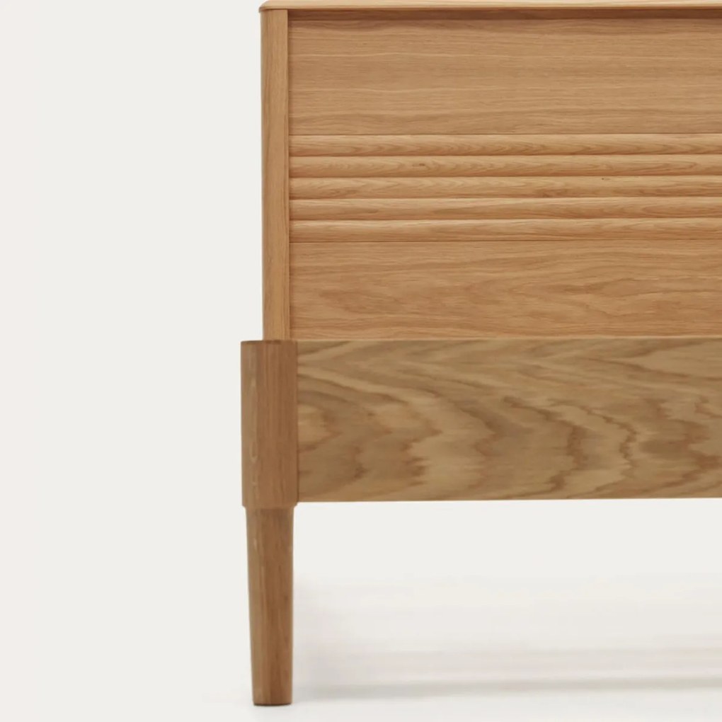 Kave Home Lenon Bedframe 90x200 Massief Eiken Hout