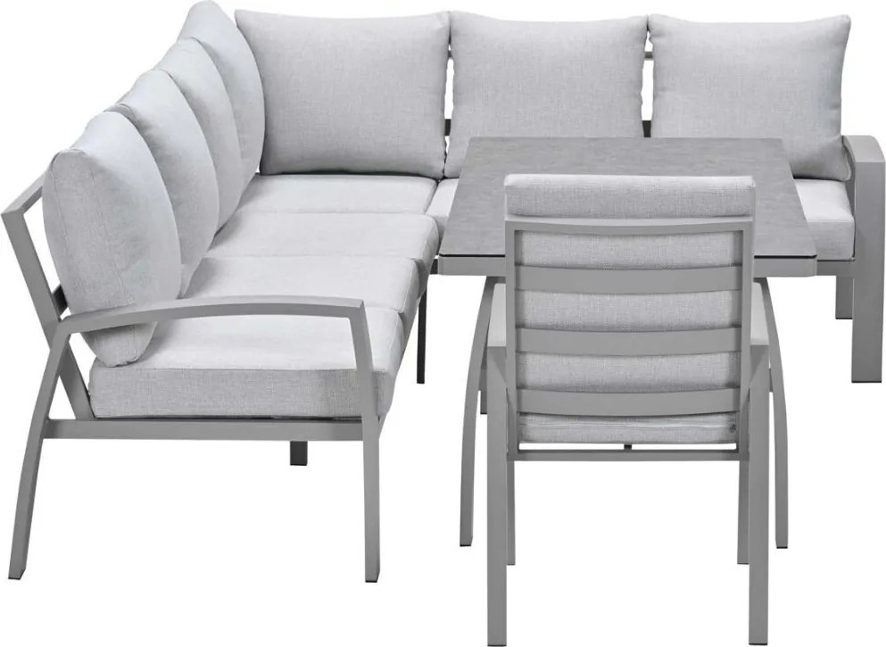 Garden Impressions Cameron lounge dining set 4-delig rechts incl stoel - taupe