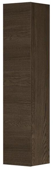 INK Badkamerkast - 36x37x169cm - 1 deur - verticaal gefreesd - eiken Massief eiken charcoal 1259577