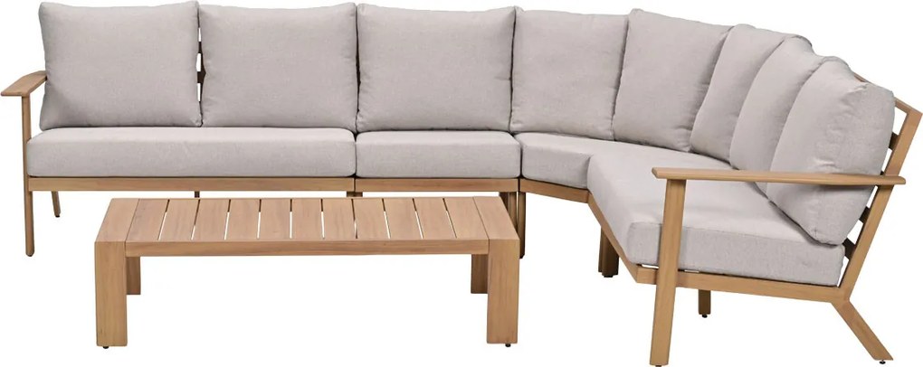 Garden Impressions Ariane loungeset 5-delig - light teak look