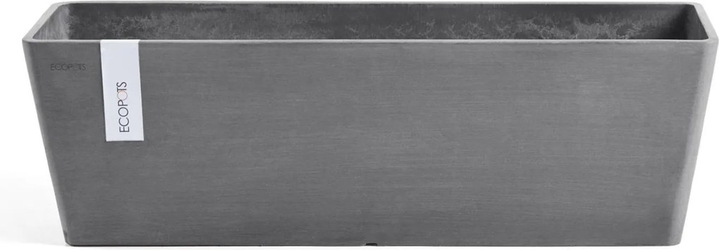 Ecopots bloempot Bruges 45 - Rechthoekig - Grey - 45cm x 17,7cm x H17cm