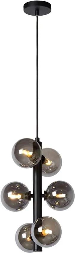 Lucide hanglamp Tycho - zwart - 25,5x150 cm - Leen Bakker