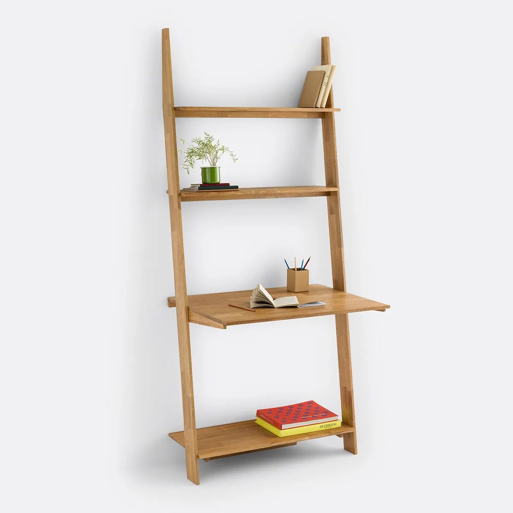 Wandrek/bureau in eik, Domeno