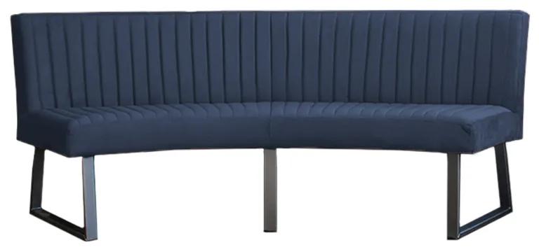 Eetkamerbank - Hengelo - geschikt voor ovale tafel 200 cm - stof Element blauw 13