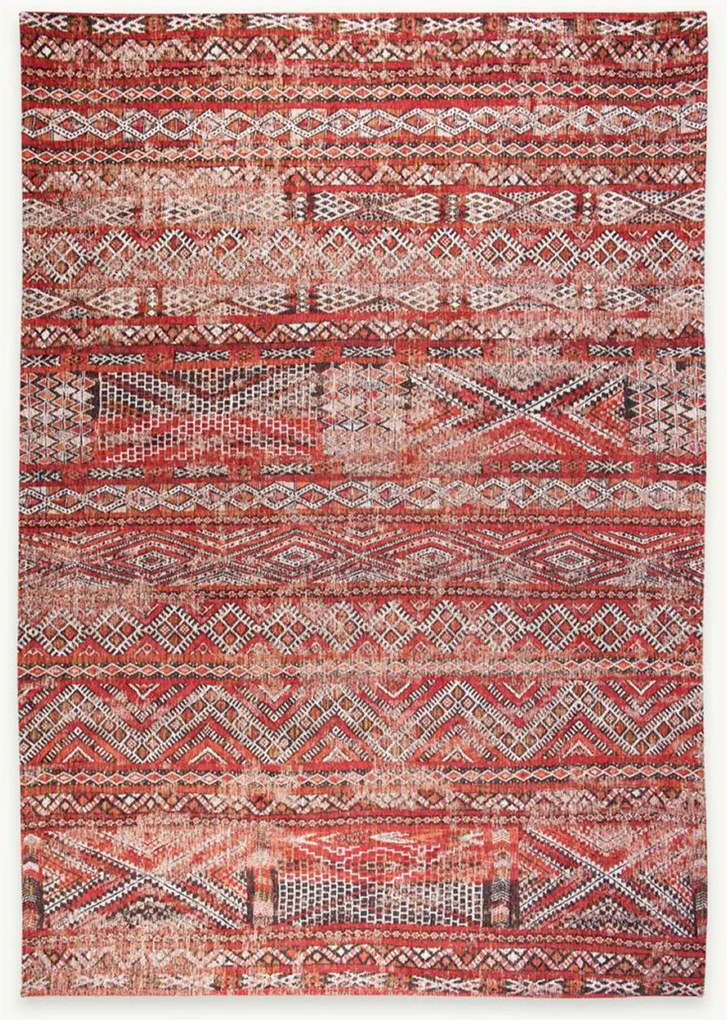 Wasbaar jacquard in- & outdoor vloerkleed Kilim
