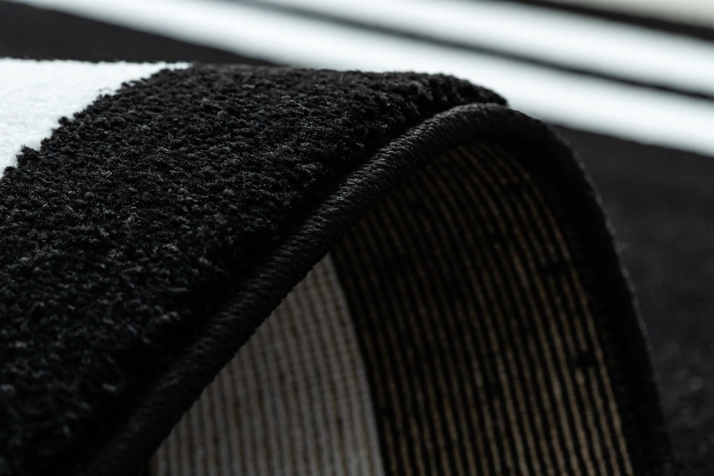 Tapijt HAMPTON Kader zwart - TWEEDE-KLASSE PRODUCT