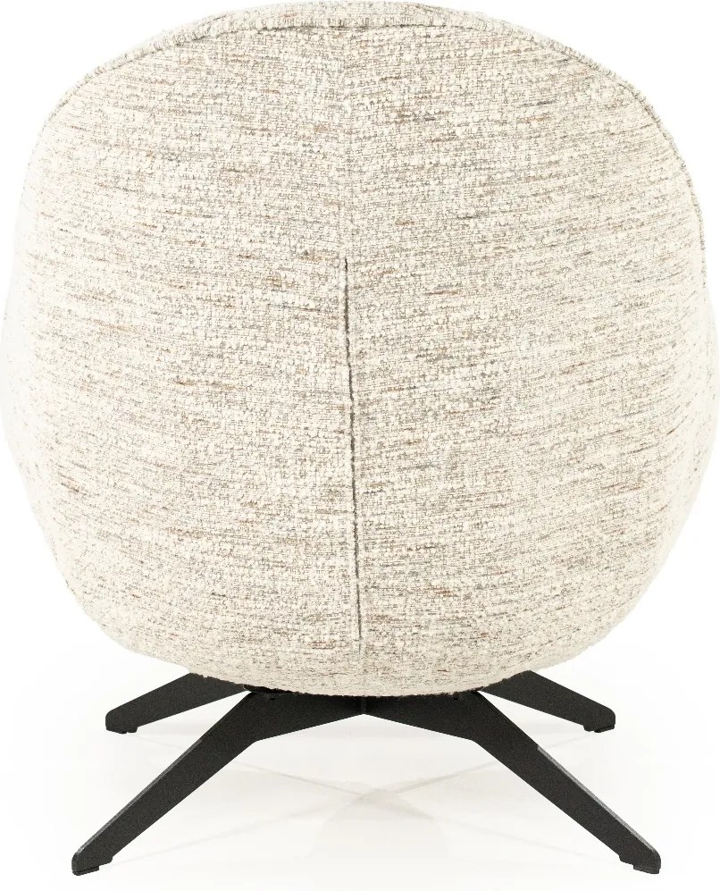 Draaibare Fauteuil Met Voetenbank Beige