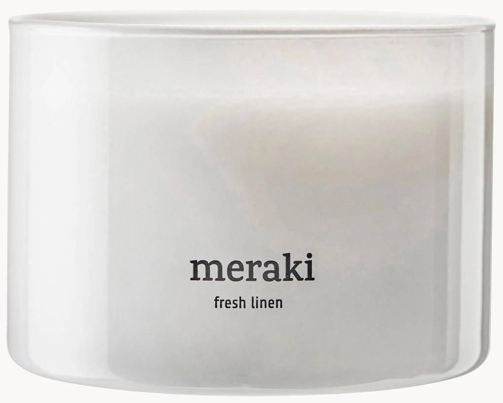 3-lonts geurkaars Fresh Linen (jasmijn & rozen)