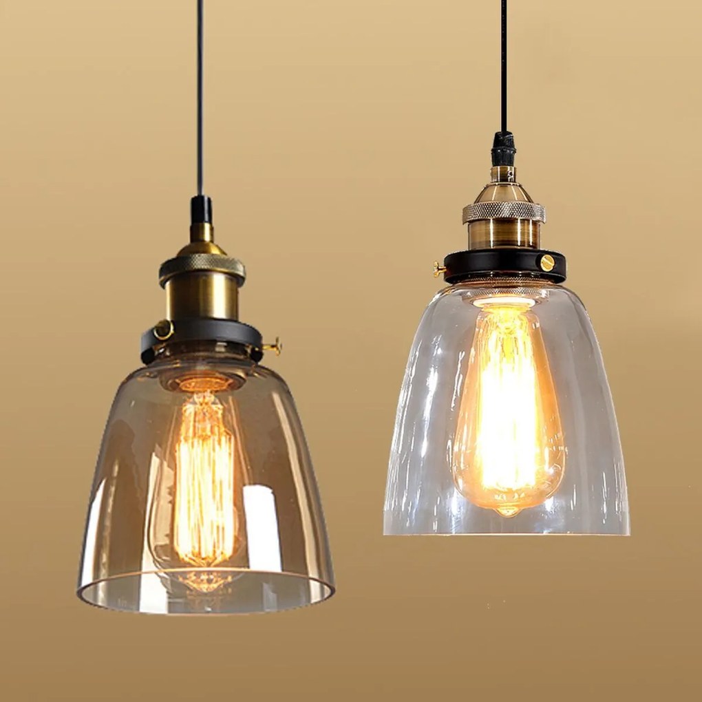 Hangende glazen plafondlamp Verto D APP049-1CP