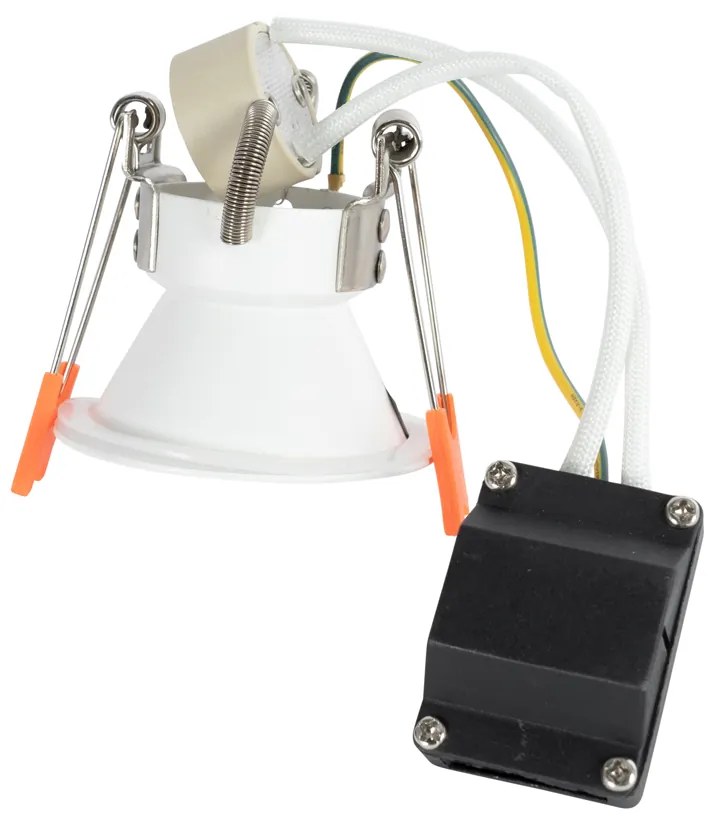 Set van 6 inbouwspots wit GU10 35mm IP44 - Dept