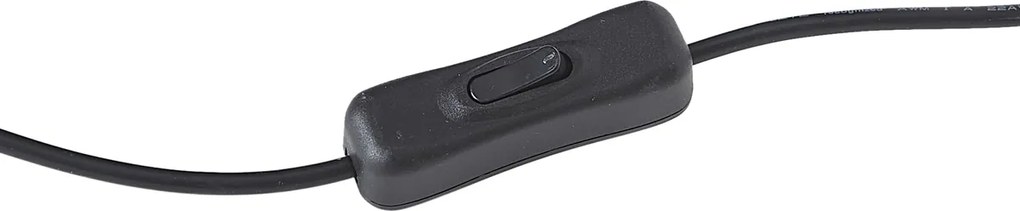 Moderne wandlamp zwart incl. LED - Letterbox