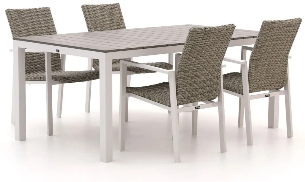 Manifesto Villongo/Fidenza 183cm dining tuinset 5-delig stapelbaar