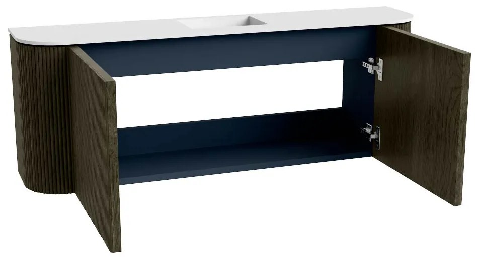 Mondiaz Joya 115cm toiletmeubel ronding links/rechts shadow met wastafel faye midden zonder kraangat talc