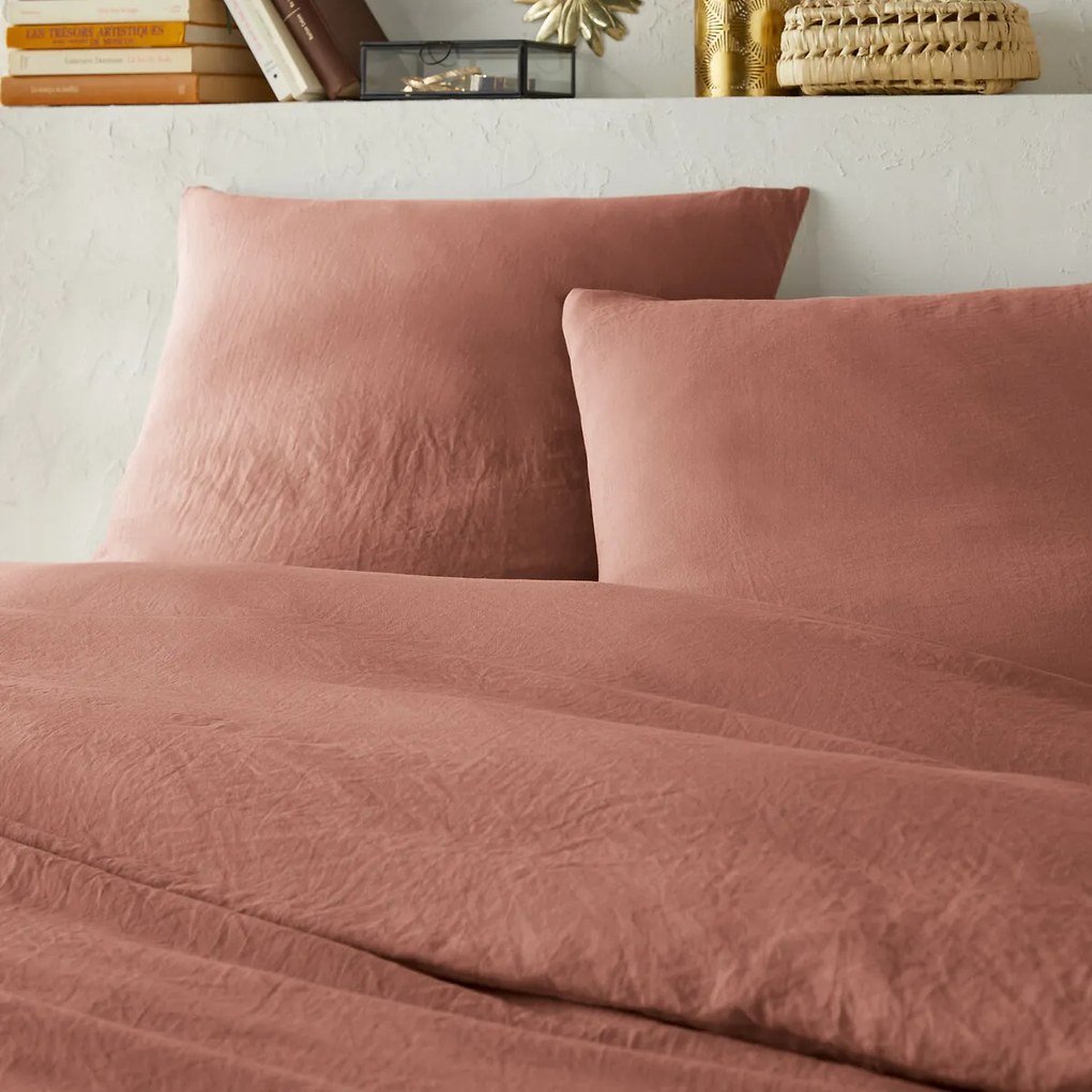 Bedset in gewassen microvezel, recycled polyester