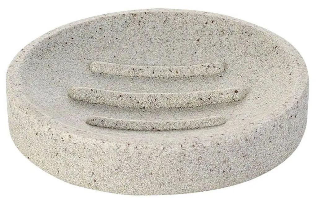 Zeephouder Sapho Stone Vrijstaand 10.8x2.1 cm Polyresin Beige