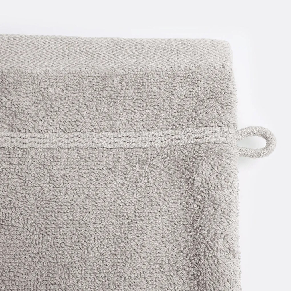 Set van 4 washandjes in bouclette badstof, Zavara
