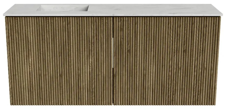 Mondiaz Joya DLux 90cm toiletmeubel dusk met wastafel faye links zonder kraangat opalo