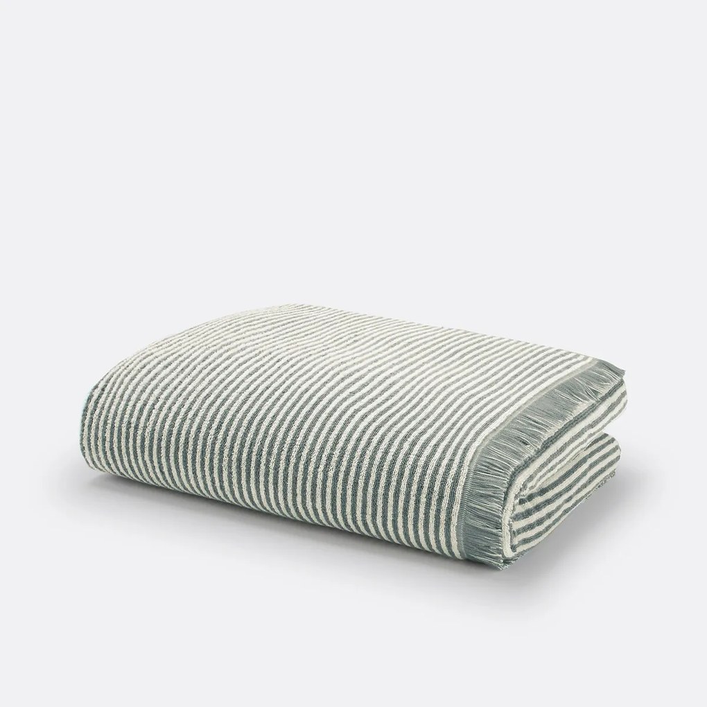 Maxi badlaken in gestreepte badstof Malo