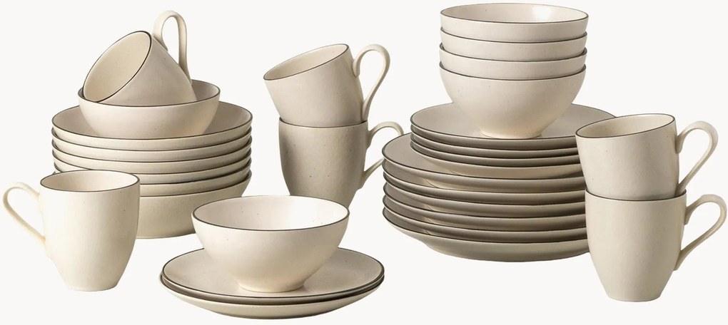 Serviesset met mokken Augusta, 30-delig