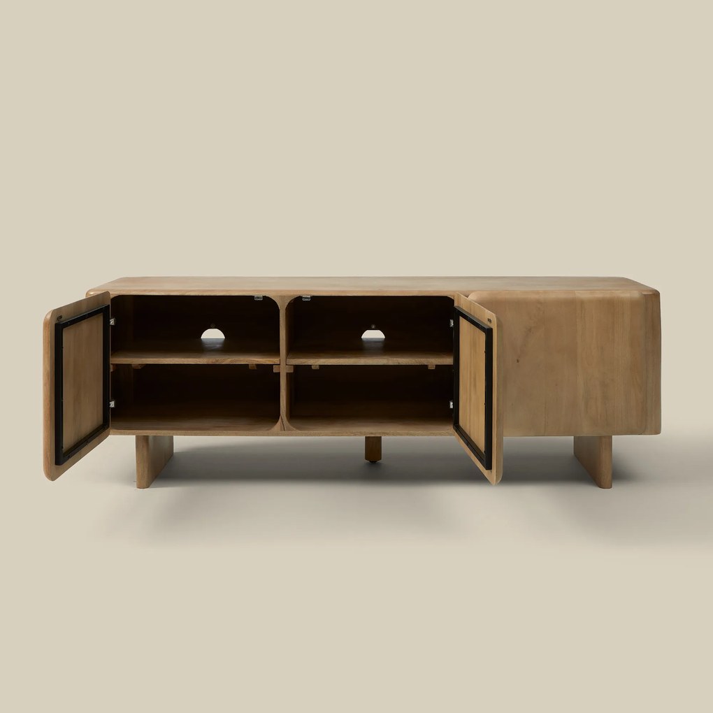 Tv-meubel Gebleekt Eiken 160 Cm - 160x45x55cm.