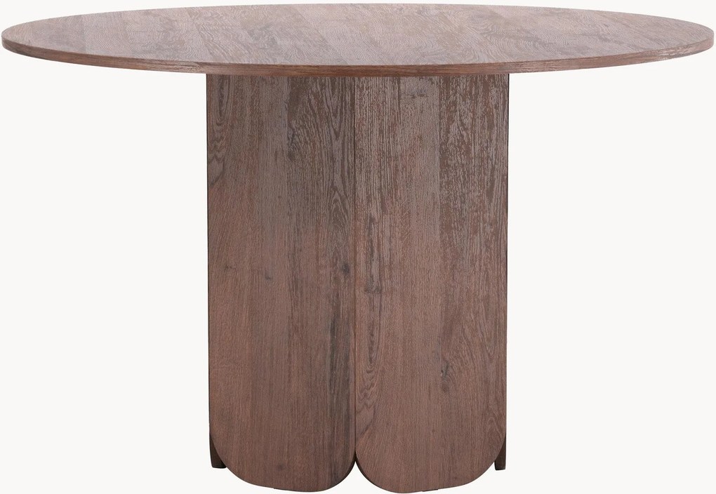 Ronde eettafel Tekla met houtlook, Ø 120 cm