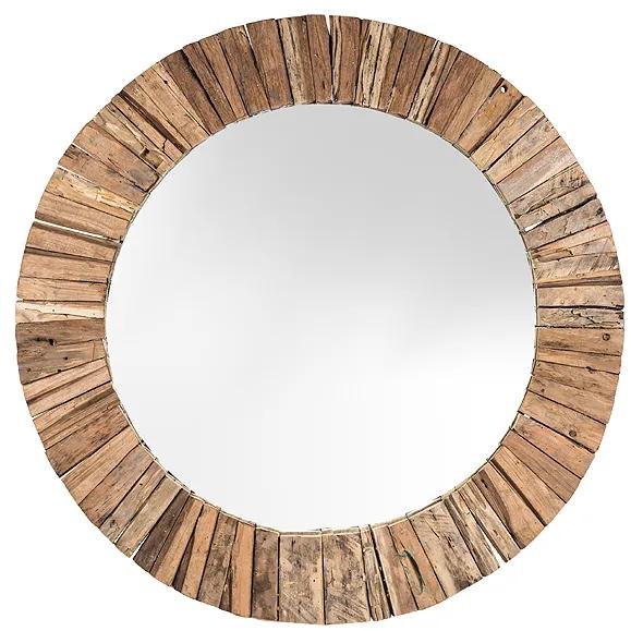 Spiegel Dakota Mirror 60 cm  - Gerecycled hout - Giga Meubel - Industrieel & robuust