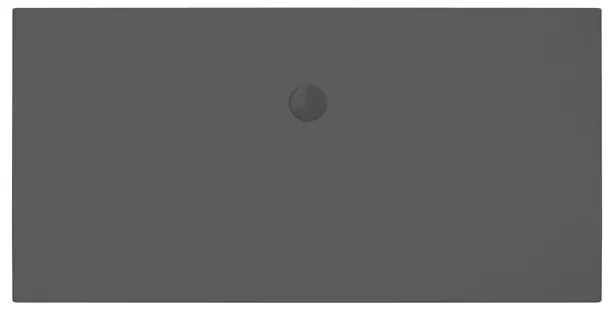 Xenz Flat Zero douchevloer - 180x90x4 - Acryl - ebony 6518-29