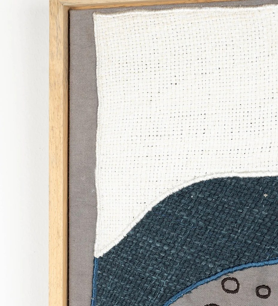 Zuiver Coastal Stoffen Schilderij Blauw
