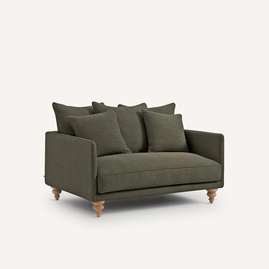 2-zits bank in katoen en linnen, Lazare