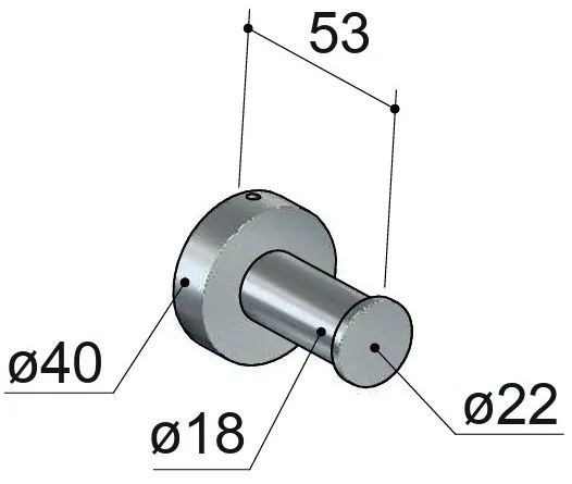 Hotbath &More handdoekhaak geborsteld gunmetal PVD