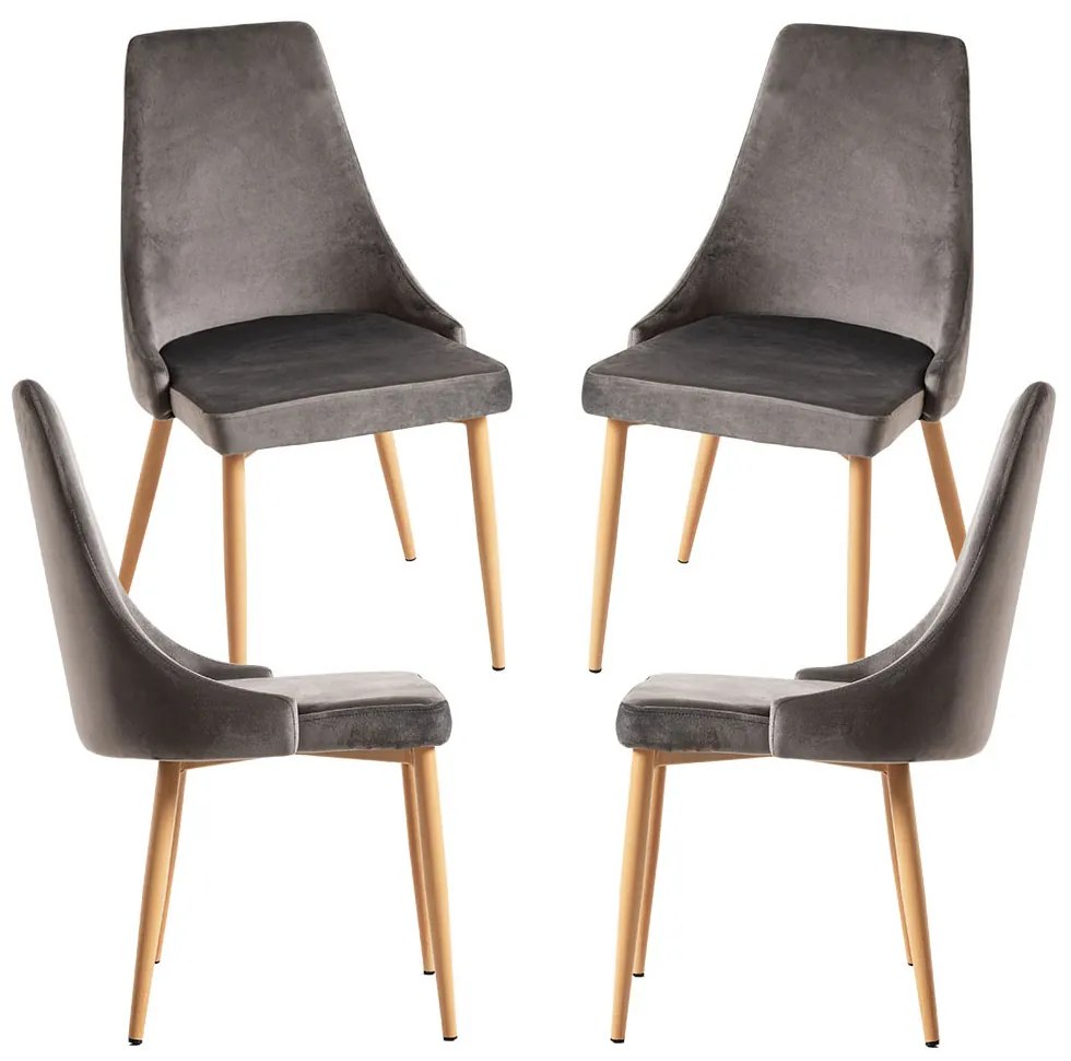 Pak 4 Stoik Houten Stoelen