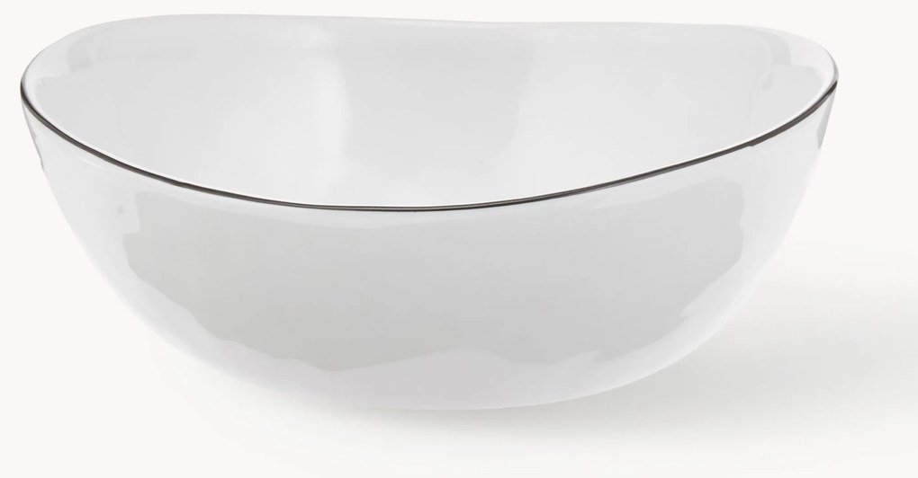 Handgemaakte porseleinen schalen Salt, Ø 17 cm, 4 stuks