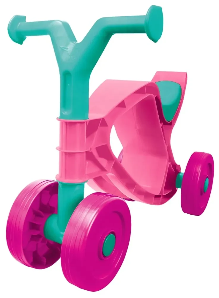 BIG Loopfiets Flippi roze en turkoois