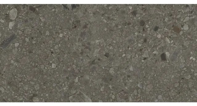 Baldocer Ceramica Nover wand- en vloertegel - 60x120cm - 9.5mm - Rechthoek - gerectificeerd - Terrazzo - Zwart Mat SW07311819-1