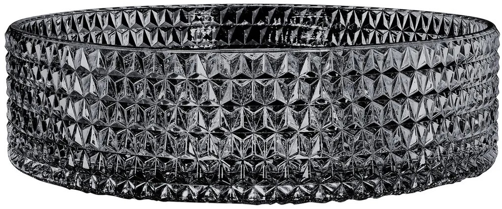 Sapho Maragua glazen waskom 40x40cm zwart