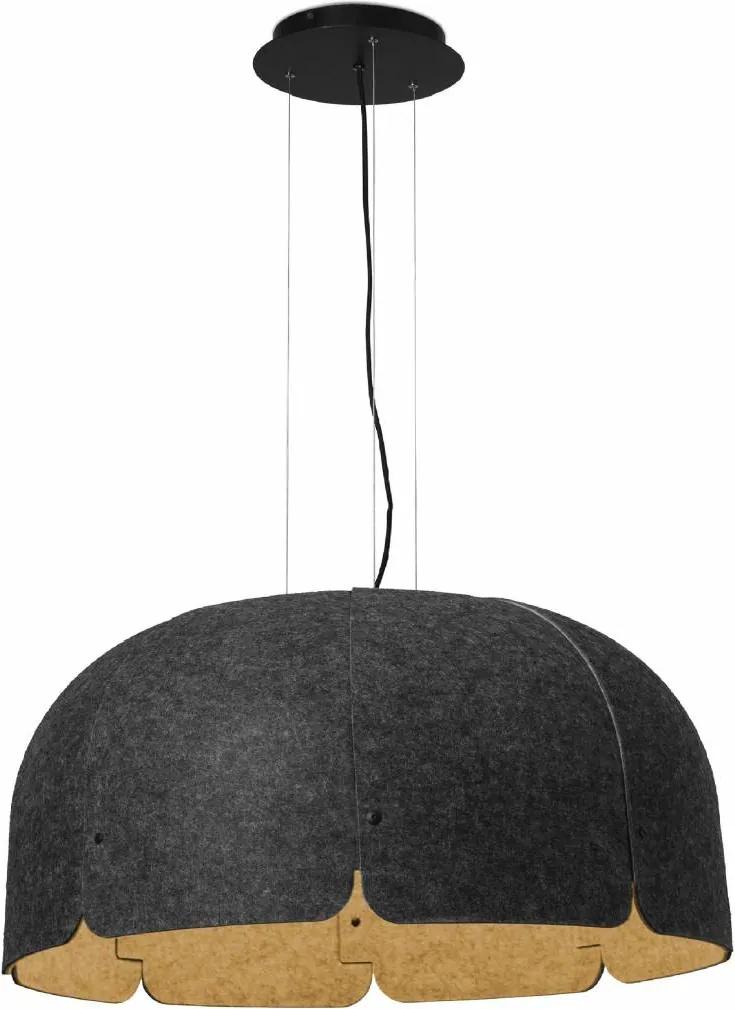 Akoestische Hanglamp Zwart-Goud type MUTE