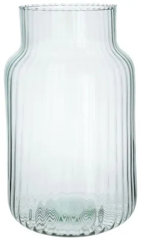 Vaas, gerecycled glas, transparant,Ø19 cm