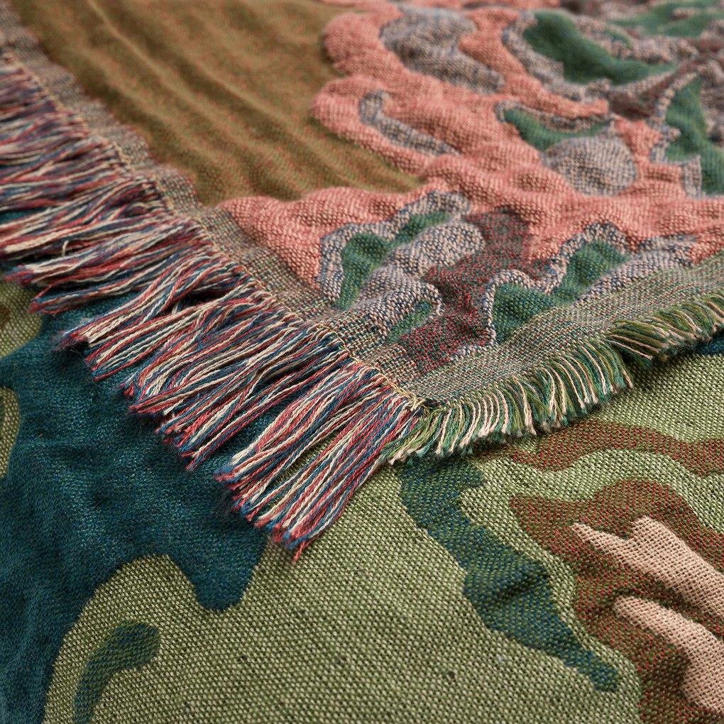 Jacquardplaid met franjes, Leanore