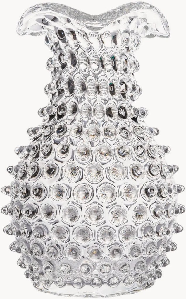Mondgeblazen vaas Hobnail, H 21 cm