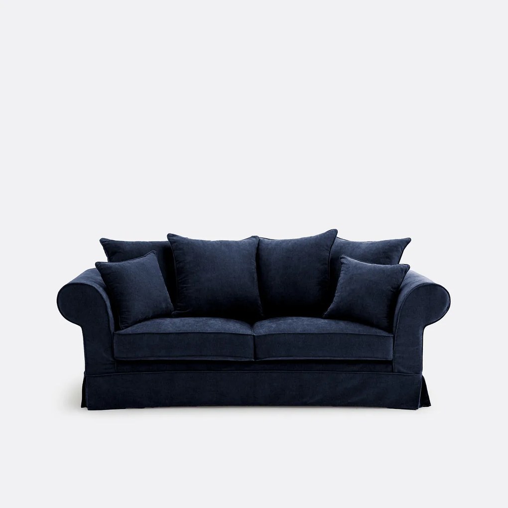2-, 3- of 4-zitsbank met afneembare hoezen, in gemêleerd polyester, ADELIA