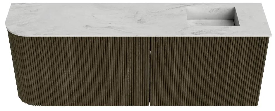 Mondiaz Joya DLux 110cm toiletmeubel ronding links shadow met wastafel faye rechts 1 kraangat opalo