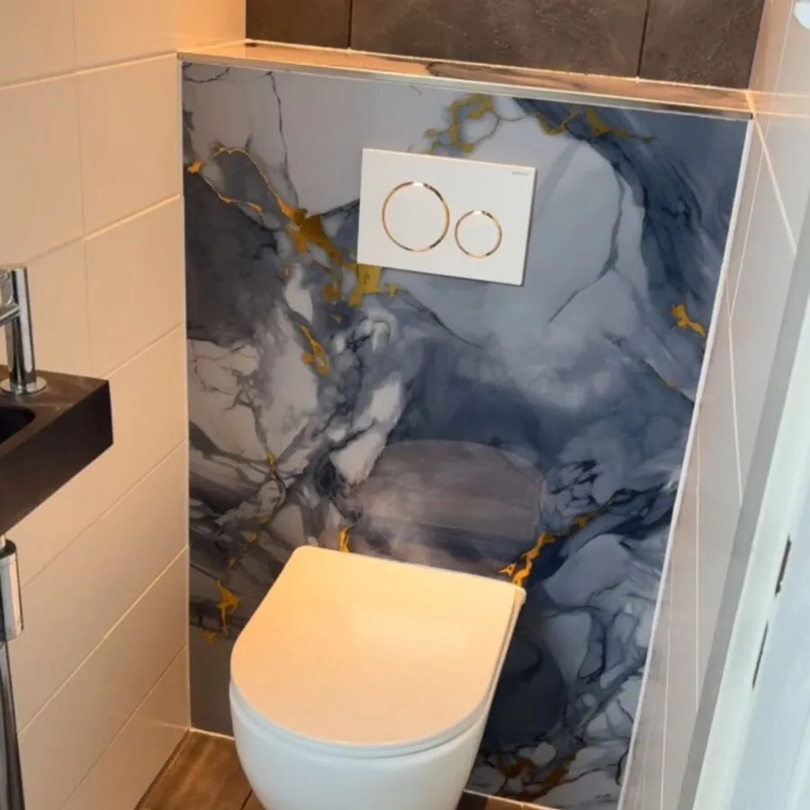 PVC Marmer Paneel Harmony Gold Glans 260x122x0,3cm