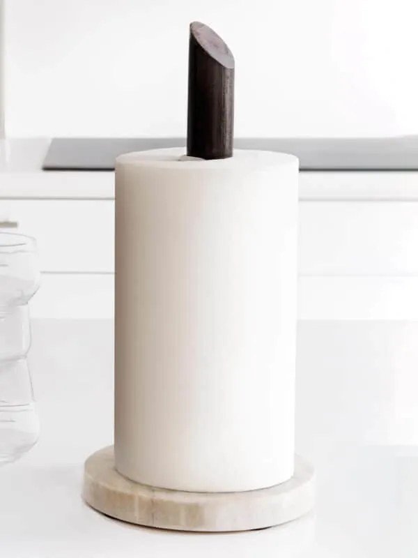 Keukenrolhouder marmer & hout – keukenrolhouder Cucina – keukenrolhouder zwart