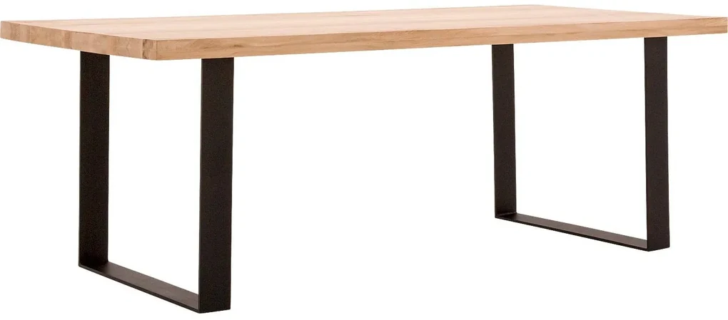 Goossens Eettafel Blade, Strak blad 200 x 100 cm 6 cm dik