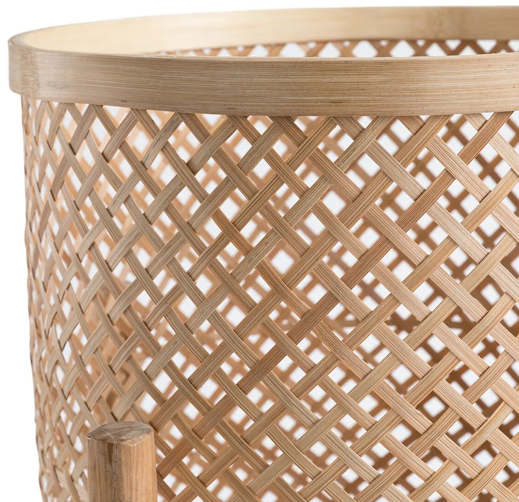 Bloempot op poot in bamboeØ40 cm, Bambu