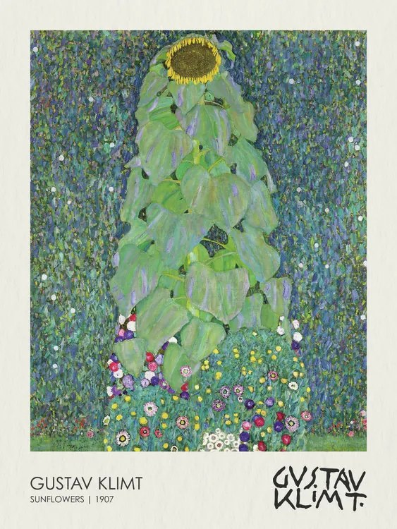 Kunstreproductie Sunflowers (1907), Gustav Klimt