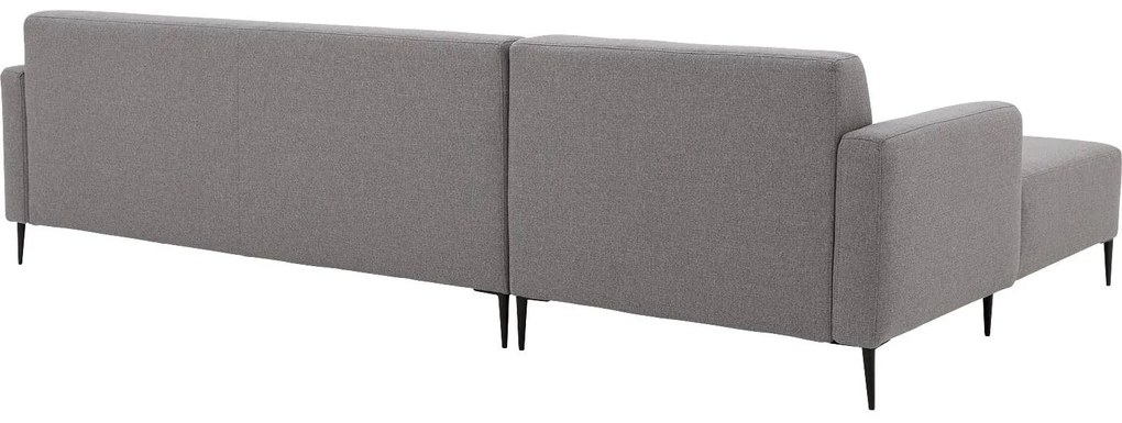 Goossens Key West grijs, stof, 3-zits, modern design