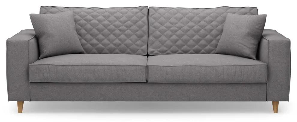 Rivièra Maison - Kendall Sofa 3,5 Seater, oxford weave, steel grey - Kleur: bruin