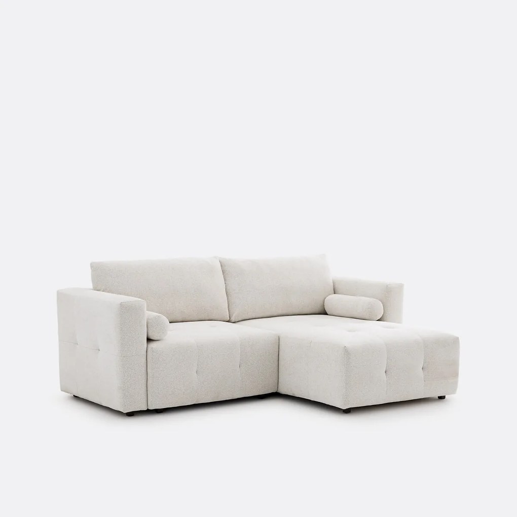 Hoekslaapbank van gemêleerde chenille, MASI